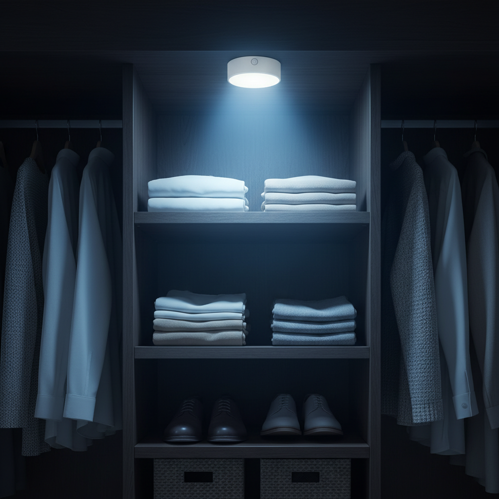 NavGlow in wardrobe